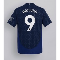 Camiseta Manchester United Rasmus Hojlund #9 Segunda Equipación Replica 2024-25 mangas cortas